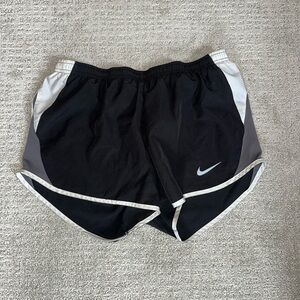 Nike Black and White Athletic Shorts with Dri-FIT Technology